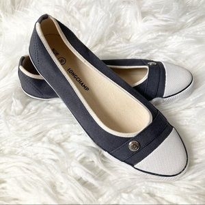 Longchamp Le Pliage Canvas Flats